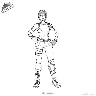 Free printable Shadow Ops 01 Coloring Page - Free PDF Printable Fortnite Coloring Sheets coloring page